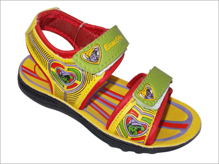 EVA Kids Sandals - Ethylene Vinyl Acetate Material Multiple Sizes Bright Yellow with Cartoon Design - Lightweight Breathable Comfortable Stylish Easy to Clean