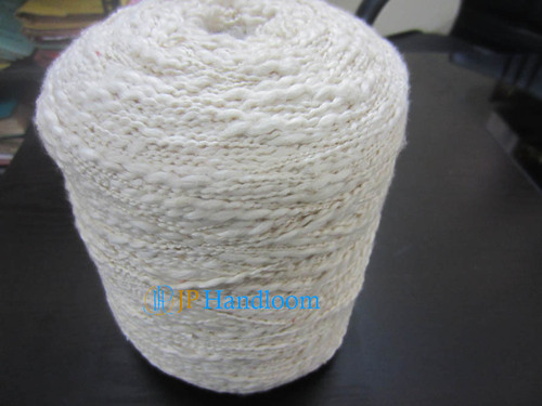 Cotton Handspun Yarn with Slubs on Cone