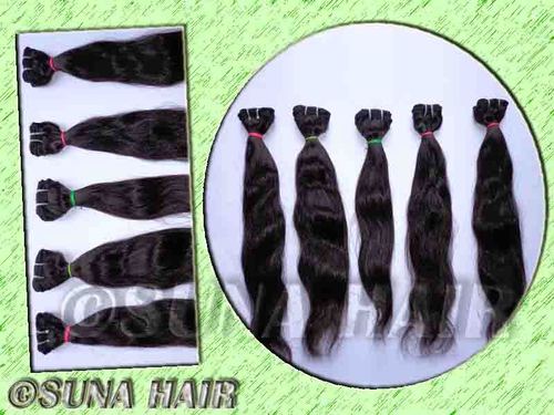 Pure brown no processed body wavy virgin hair extension