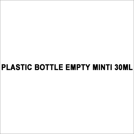 Minti Empty Plastic Bottle