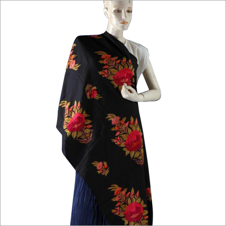 Fancy Woolen Embroidery Shawl