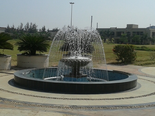 Black Outdoor Fountain