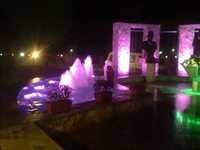 Outdoor Water Fountain with Lighting