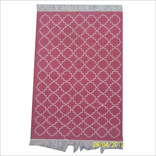Cotton Hand Woven Rugs Back Material: Canvas Latex