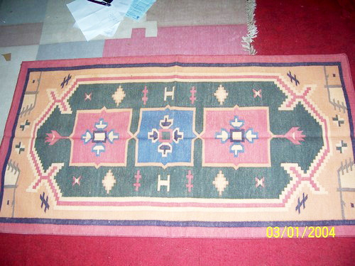 Handmade Cotton Rugs Back Material: Canvas Latex