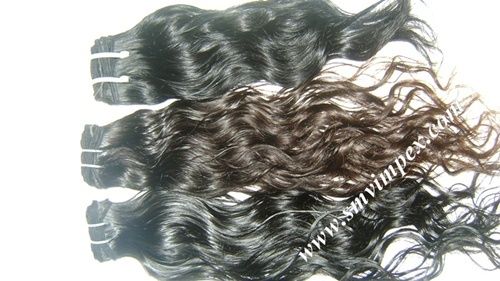 Machine Wefted Curly Hair