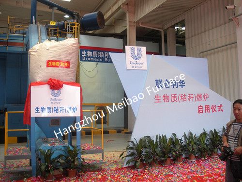 Blue Direct Biomass Fired Hot Air Furnace