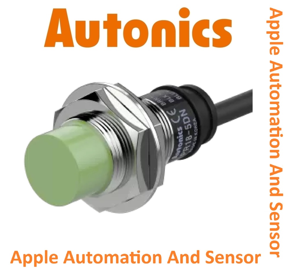 Autonics PR18-8DN2 Proximity Sensor - M18 Sensing Diameter, 8mm Sensing Distance, NPN Normally Closed Output | 12-24VDC Voltage, 350Hz Response Frequency, 1 Year Warranty, 122g Weight