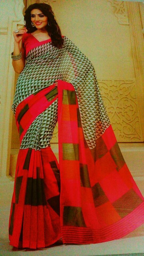 Sonakshi cotton desiner saree