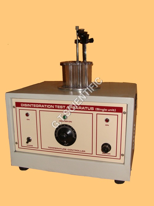 Disintegration Test Apparatus - Mild Steel, 220-230 Voltage , White Color, 9 kg Lightweight for Laboratory Use 