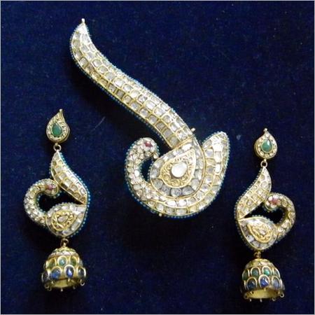 Peacock Kundan Polki Necklace