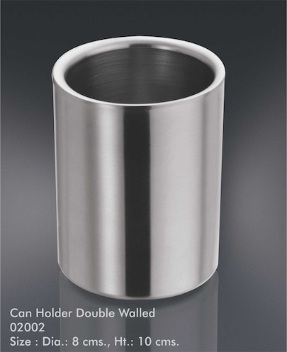 Can holder double wall