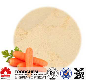 Carrot Powder - Reddish-Orange, Moisture 3.0%, Non-Caking | Natural Sweet Flavor, E.Coli Negative, Sugar & Sulfites None Added