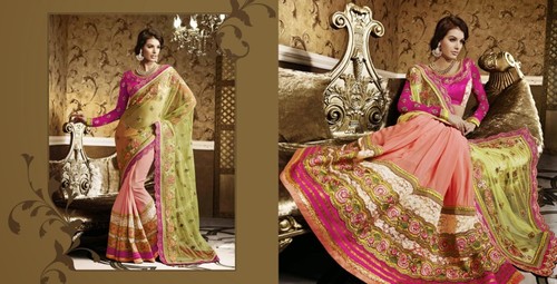 Light Pink Stylish Saree