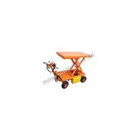 Orange Battery Operated Scissor Lift
