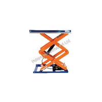 Movable Scissor Lift Table - 1800x1000mm, Orange And Blue | Easy To Operate, Hydraulic Power Source, Industrial Use, 500kg Capacity, Warranty Included