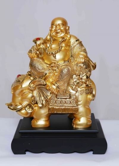 Gold Platted Laughing Buddha