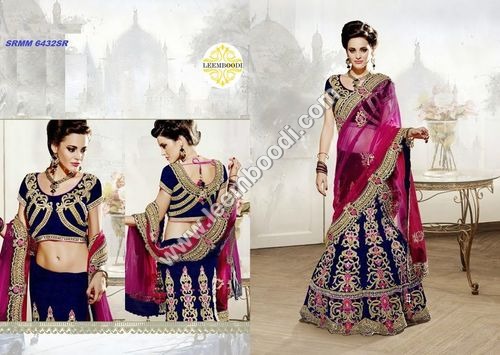 Designer velvet lehenga choli