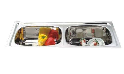 Double Bowl Sinks Size : 37" x 18"