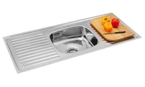Single Bowl Double Drain Sinks Size : - 48" x 20"