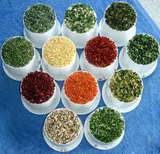 Dehydrated vegetables