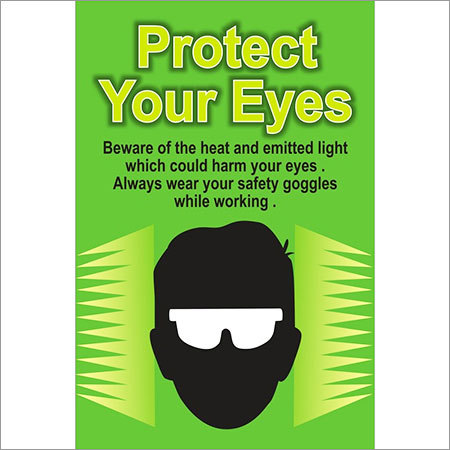 EYE PROTECTION ON WORKING