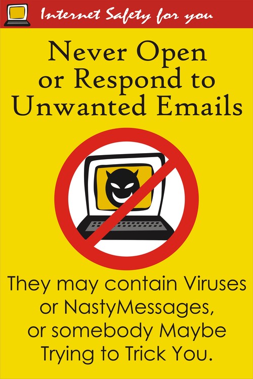 NEVER RESPONSE ON UNWANTED MAILS