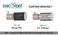Silver & Wenge Cartain Bracket