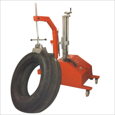 Steel Alloy Mobile Trolley Mounted Truck & Tractor Tyre Spotte