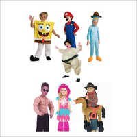 Kids Cartoon Costumes - Polyester, Various Sizes, Multicolor | Seamless Stitching, Shrink Resistant, Colorfastness, Comfortable Fit, Vibrant Designs