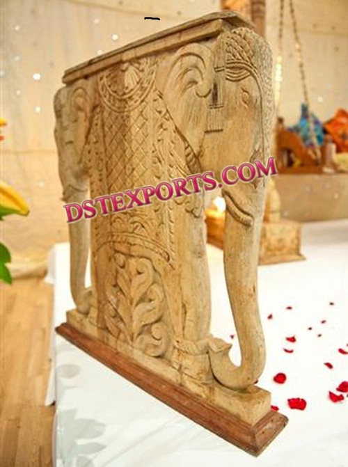 INDIAN WEDDING WOODEN ELEPHANT 