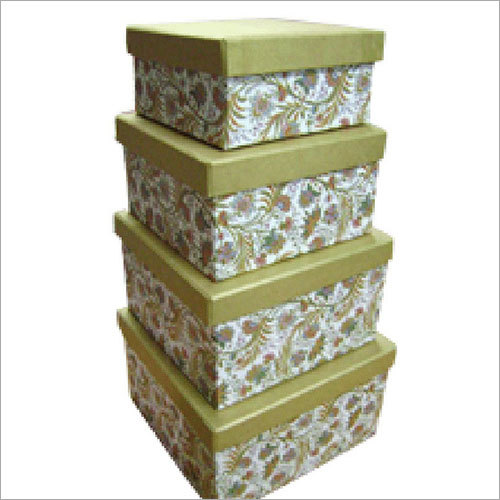 Square Shape Nested Gift Boxes- set of 4