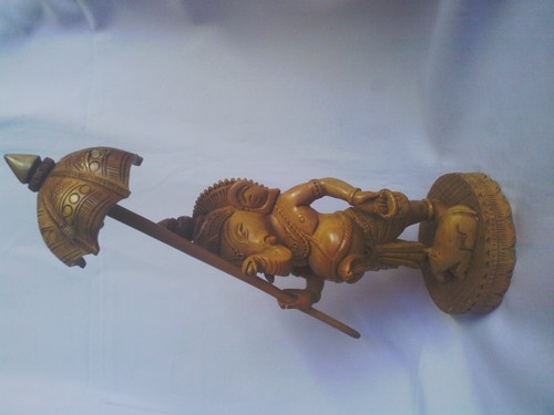Wooden Umbrella Ganesh