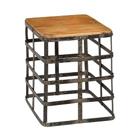 Iron Woven Side Table