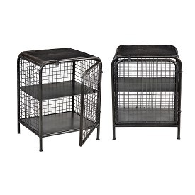Industrial Cage End Table