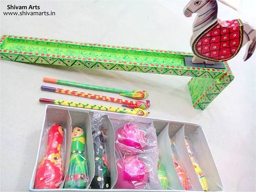 Wooden Riding Horse Pencil & Bowling Set