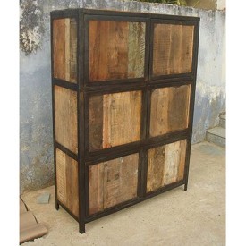 Reclaimed Wood And Iron Cabinet By FURNITURE CONCEPTS