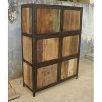 Reclaimed Wood And Iron Cabinet