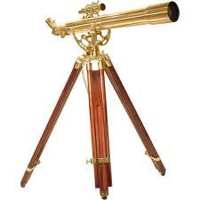 Antique Brass Telescope