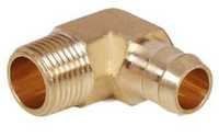 Brass Single Barb Male Elbow