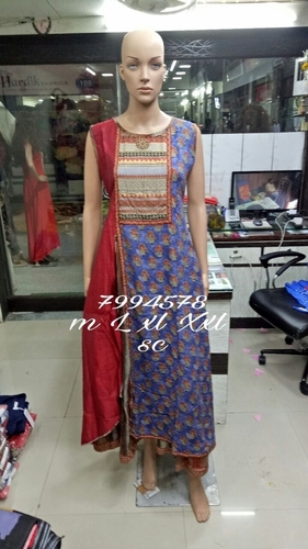 Casual Kurtis - Polyester, Sizes L-XXL, Modern Style | Quick Dry, Lace Decoration for Daily and Party Wear