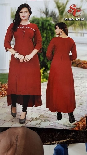 Velvet Floral Kurti