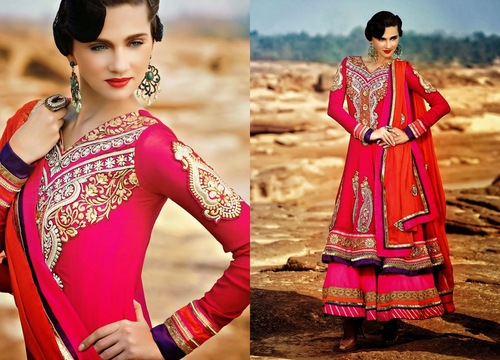 Dazzling Multicolor Anarkali Suit