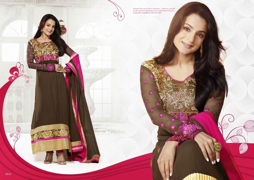 Semi-Stitch Salwar Kameez