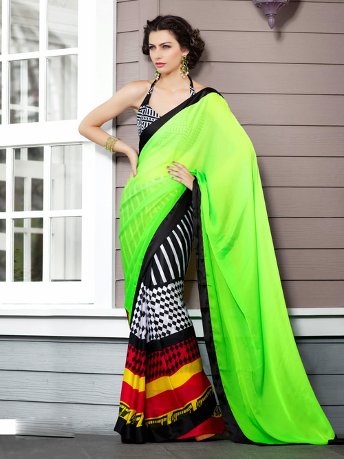 Georgeous Multicolor Designer Saree