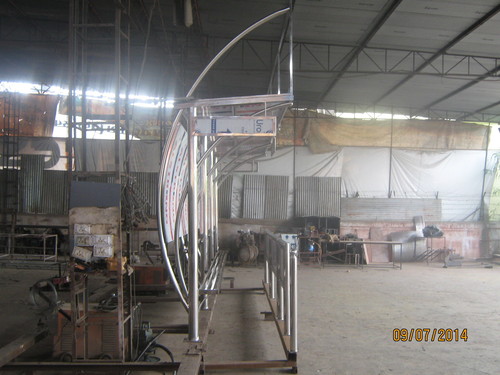 Bus Fiber Shelters - Fiber Material, Varied Dimensions, Silver Color | Weatherproof, Sturdy Design, Enhanced Safety, Easy Installation, Appealing Aesthetic