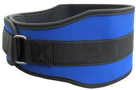 BELTS WEIGHT - Neoprene, 10-12cm Wide, Blue, Adjustable Length | Back Support, Weightlifting Aid, Improved Posture, Enhanced Stability, Injury Prevention