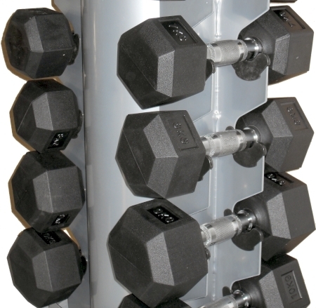 Steal Rubber Dixon Dumbles - Rubber Steel, 1 Inch Diameter, Black | Durable Hexagonal, Ergonomic Grip, Weight Training