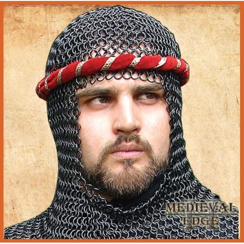Black Chainmail Coif
