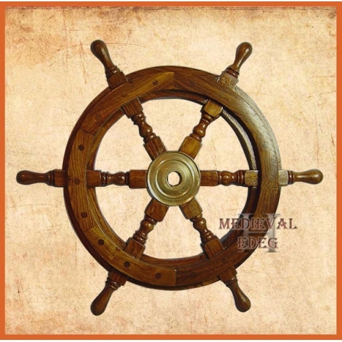 Wooden Ship Wheel